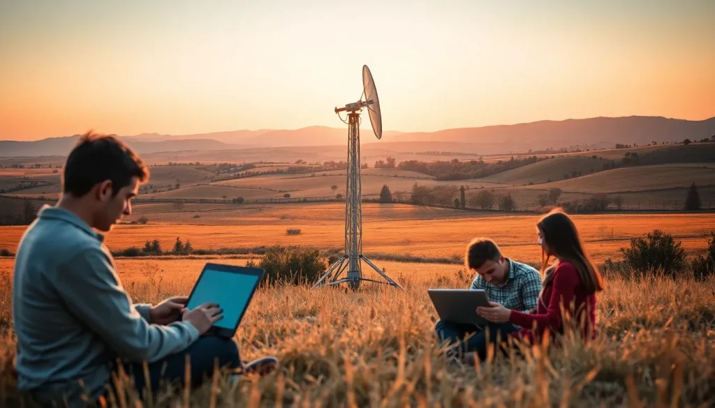 Imagen relacionada con conectividad rural