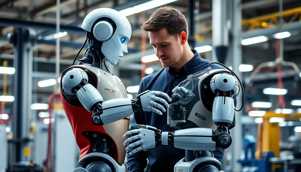 Imagen relacionada con robots colaborativos IA