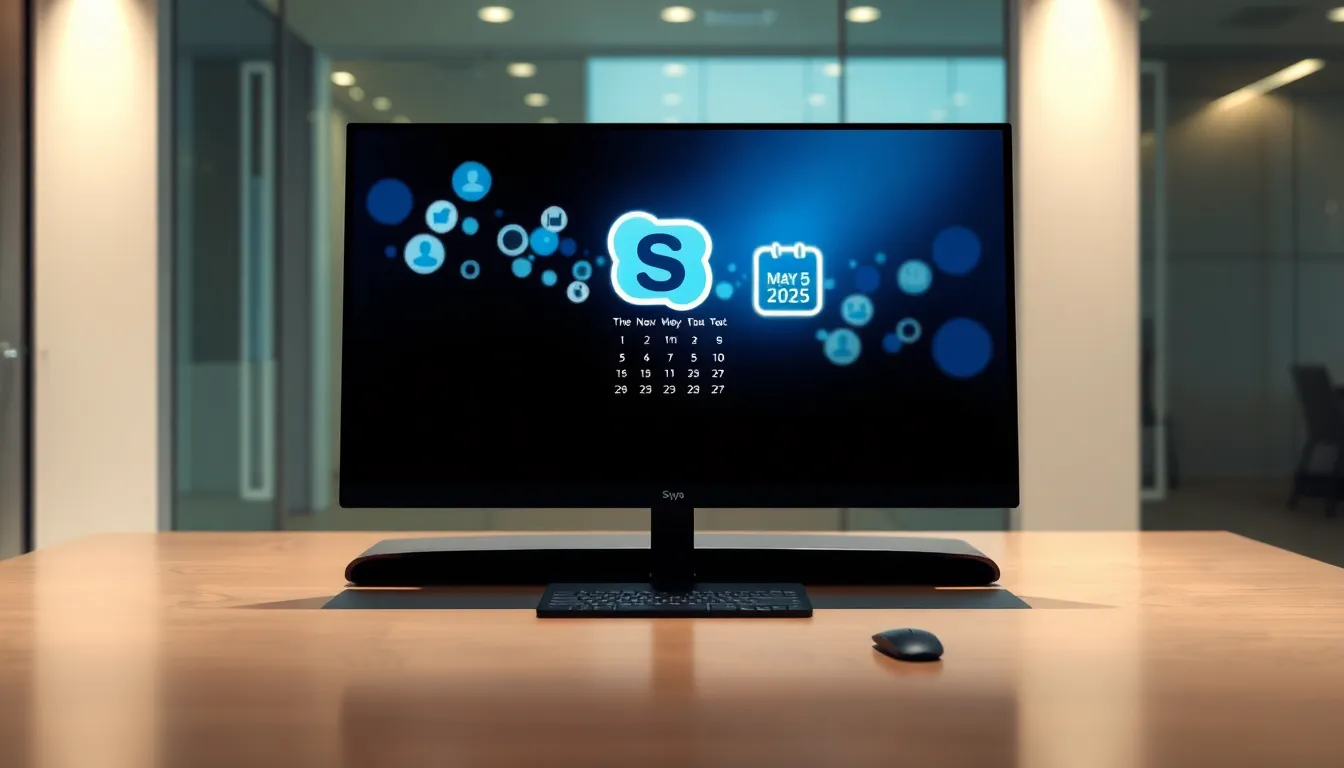 Imagen relacionada con cierre de skype