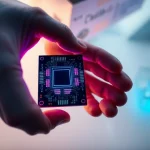 Imagen relacionada con chip cuántico Microsoft
