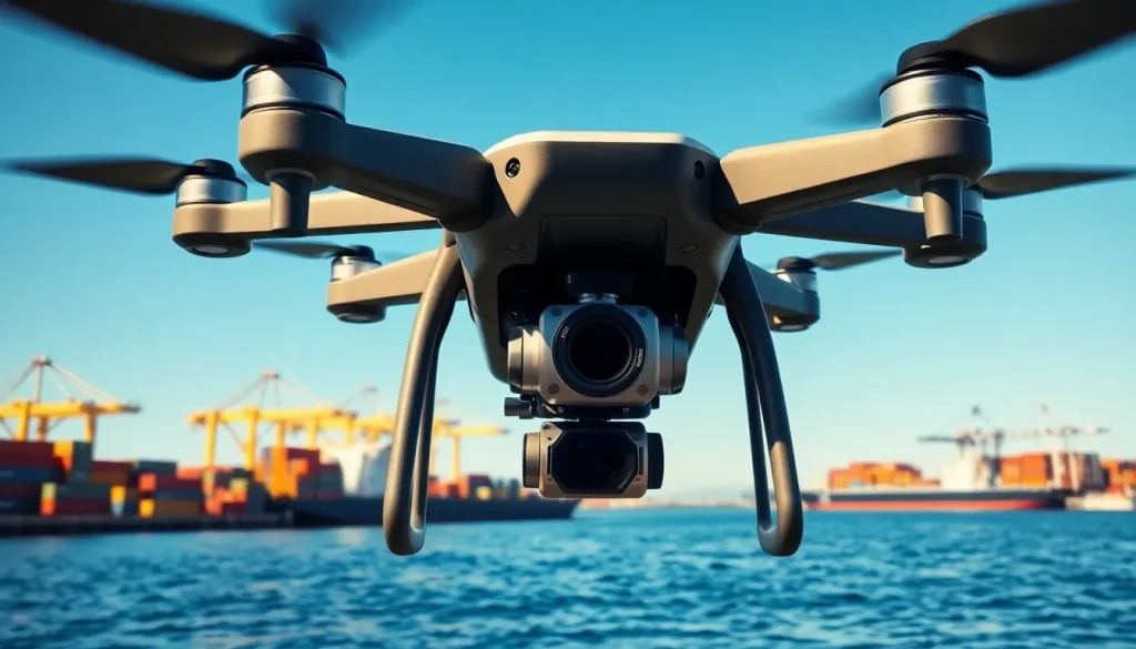 Imagen relacionada con drones inteligencia artificial seguridad marítima