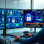 Imagen relacionada con ciberseguridad sector bancario
