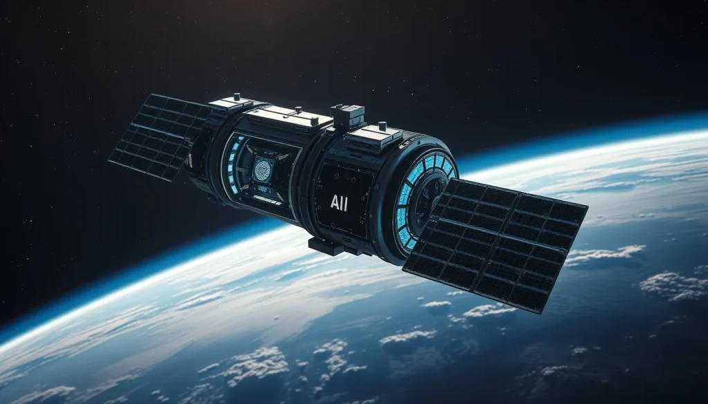 Imagen relacionada con centros de datos en el espacio
