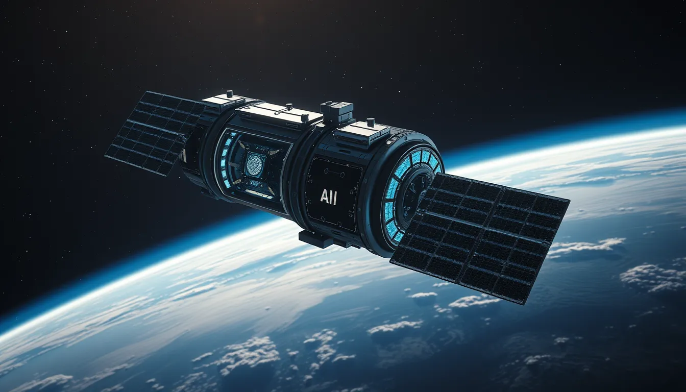 Imagen relacionada con centros de datos en el espacio